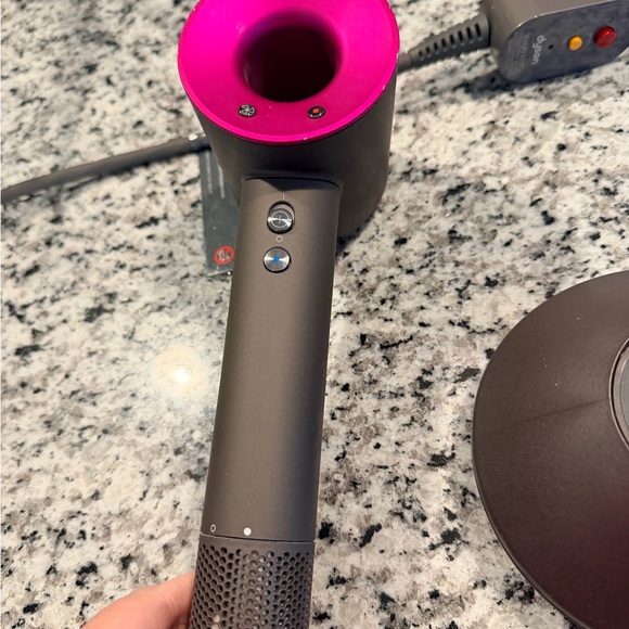 Dyson Hair Dryer in Vibrant Pink and Sleek Gray - Picture 14 of 14